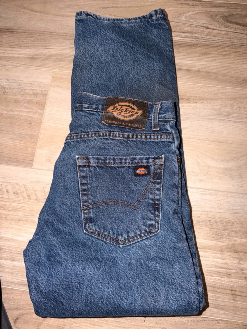 CLASSIC Dickies Men's Dark Blue Relaxed Denim Jeans